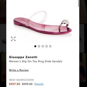 AUTHENTIC Giuseppe Zanotti Slip-on Toe Ring Sandal